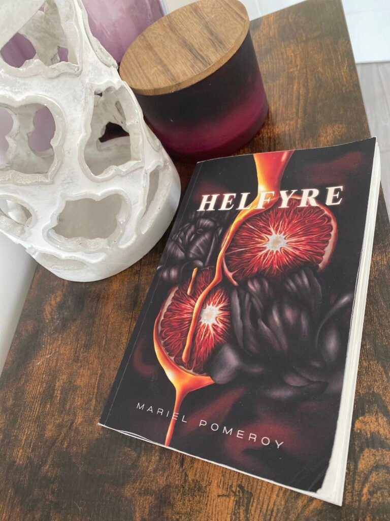 Heyfrye book by Mariel Pomeroy on a dark brown console table